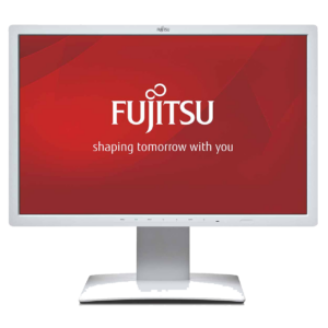 Monitor Fujitsu B24W 7 24  FullHD VGA DVI DisplayPort USB White
