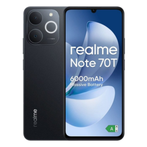 Realme Note 70T Dual Sim 6 74 4GB Ram 128GB Rom Obsidian Black Nuovo