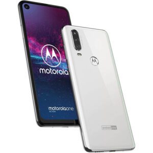 Motorola One Action Dual Sim 6 3  4GB Ram 128GB Rom Pearl White   Grado C