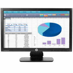 Monitor HP P202 20  HD 1600x900 VGA Display Port Black   Grado A