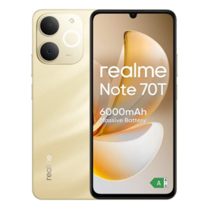 Realme Note 70T Dual Sim 6 74 4GB Ram 256GB Rom Beach Gold Nuovo