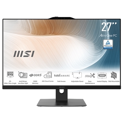 LCDPC MSI MODERN AM272P 1M-851IT 27"IPS FHD AG MM BLACK CORE 5-120U 8GBDDR5 SSD512GB W11PRO LAN WIFI BT HDMI 6USB WEB FINO:31/03