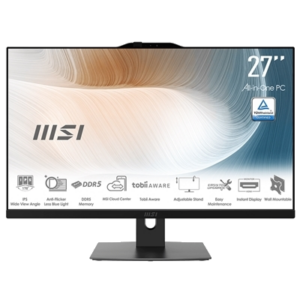LCDPC MSI MODERN AM272P 1M-849IT 27"IPS FHD AG BLACK CORE 7-150U 16GB(2X8GB)DDR5 SSD512 W11PRO WIFI BT HDMI 6USB