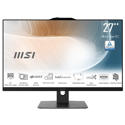 LCDPC MSI MODERN AM272P 1M-849IT 27"IPS FHD AG BLACK CORE 7-150U 16GB(2X8GB)DDR5 SSD512 W11PRO WIFI BT HDMI 6USB