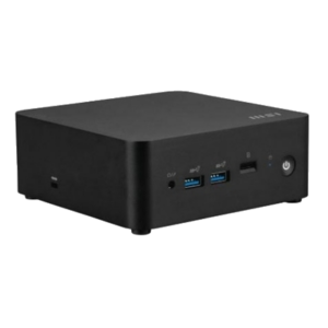 PC MSI MINI -1LT CUBI NUC BAREBONE 1MG-238BEU CORE5-120U 2XDDR5 2XM.2 1X2,5" USB CR 2XHDMI 2XLAN WIFI6E BT TPM VESA