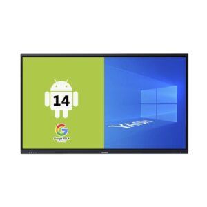 MONITOR YASHI LY8622 SUPERTOUCH 86" AI 4K 8/128GB 40 TOCCHI ANDROID 14 EDLA STAFFA 3YOC FINO:31/03