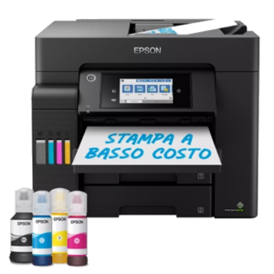 STAMPANTE EPSON MFC INK ECOTANK ET-5805 C11CJ30405 A4 4IN1 550FG F/R ADF USB LAN LCD TOUCH