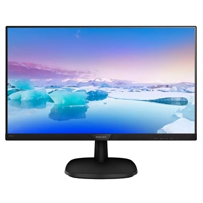 MONITOR PHILIPS LCD IPS LED 23.8" WIDE 243V7QJABF/00 4MS SOFTBLUE MM FHD 1000:1 BLACK VGA HDMI DP VESAFINO:31/03