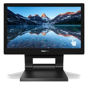 MONITOR SMOOTH-TOUCH PHILIPS LCD LED 15.6" WIDE 162B9T/00 4MS SOFTBLUE MM HD 500:1 BLACK VGA DVI HDMI DP 2XUSB3 VESAFINO:31/03