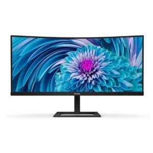 MONITOR PHILIPS LCD CURVED VA LED 34" WIDE 346E2CUAE/00 4MS LOWBLUE MM WQHD 3000:1 BLACK HDMI DP USB-C REG.ALT. VESAFINO:31/03