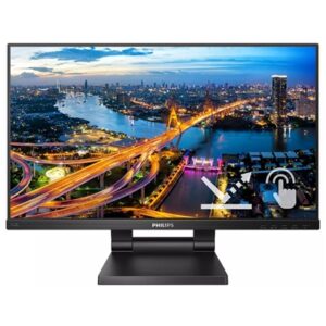 MONITOR SMOOTH-TOUCH PHILIPS LCD LED 23.8" 242B1TC/00 4MSSOFTBLUE MM FHD 1000:1 BLACK VGA HDMI DP 2XUSB3 VESAFINO:31/03