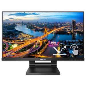MONITOR SMOOTH-TOUCH PHILIPS LCD LED 23.8" 242B1TC/00 4MSSOFTBLUE MM FHD 1000:1 BLACK VGA HDMI DP 2XUSB3 VESAFINO:31/03