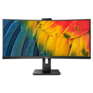 MONITOR PHILIPS LCD CURVED VA LED 34" WIDE 34B1U5600CH/00 4MSMM WQHD 3000:1 BLACK HDMI DP DOCK USB-C LAN WEBCAMFINO:31/03