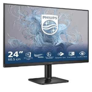 MONITOR PHILIPS LCD IPS LED 120HZ 23.8" WIDE 24E2N1110/00 4MS LOWBLUE FHD 1000:1 BLACK VGA HDMI VESA FINO:31/03