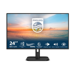 MONITOR PHILIPS LCD IPS LED 120HZ 23.8" WIDE 24E1N1200A/00 4MS MM FHD 1500:1 BLACK VGA HDMI DP VESA FINO:31/03