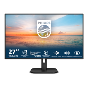 MONITOR PHILIPS LCD IPS LED 120HZ 27" WIDE 27E1N1200A/00 4MS MM FHD 1500:1 BLACK VGA HDMI DP VESA FINO:31/03