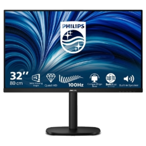 MONITOR PHILIPS LCD IPS LED 100HZ 31.5" WIDE 32B2N3500/00 4MS MM SOFTBLUE QHD 1000:1 BLACK 2XHDMI DP HUB USB REG.ALT. FINO:31/03