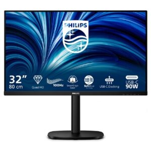 MONITOR PHILIPS LCD IPS LED 100HZ 31.5" WIDE 32BU3601/00 4MS MM SOFTBLUE QHD 1000:1 BLACK 2XHDMI DP HUB USB LAN REG.A FINO:31/03