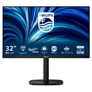 MONITOR PHILIPS LCD IPS LED 100HZ 31.5" WIDE 32BU3601/00 4MS MM SOFTBLUE QHD 1000:1 BLACK 2XHDMI DP HUB USB LAN REG.A FINO:31/03