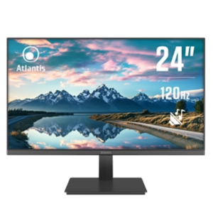 MONITOR ATLANTIS LCD IPS LED 23.8" WIDE A05-HE24VF-VHM 120HZ MM FHD 4000:1 BLACK VGA HDMI VESA FINO:31/03