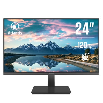 MONITOR ATLANTIS LCD IPS LED 23.8" WIDE A05-HE24VF-VHM 120HZ MM FHD 4000:1 BLACK VGA HDMI VESA FINO:31/03