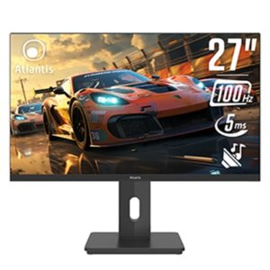 MONITOR LCD 27" ATLANTIS A05-HX27IFD-HCM IPS 100HZ MM ALIM.100W DATI E VIDEO DA USB C+ DOCKING CON GB LAN EHUB U FINO:31/03