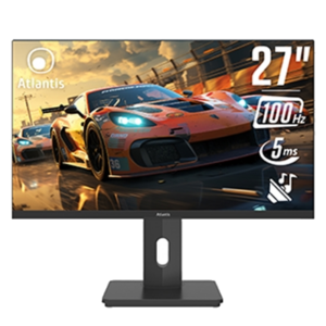 MONITOR LCD 27" ATLANTIS A05-HX27IFD-HCM IPS 100HZ MM ALIM.100W DATI E VIDEO DA USB C+ DOCKING CON GB LAN EHUB U FINO:31/03