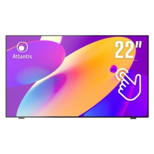 MONITOR TOUCH ATLANTIS MULTIMEDIALE 22" (21.45") A05-T22A-VHDM 10 TOCCHI OD 7MS/TYP 14MS,CONT.1000:1 FULL HD 1080P -F FINO:31/03