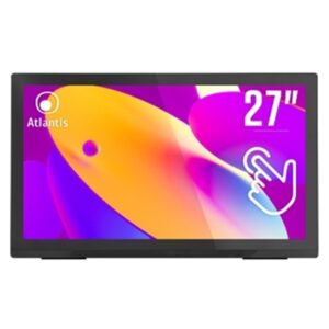 MONITOR TOUCH ATLANTIS MULTIMEDIALE 27" A05-T27A-VHDM 10 TOCCHI OD 8MS/TYP 16MS,CONT.1000:1 FULL HD 1080P -FREQ.60HZ FINO:31/03