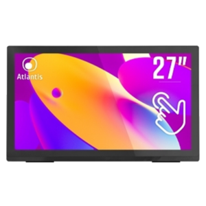 MONITOR TOUCH ATLANTIS MULTIMEDIALE 27" A05-T27A-VHDM 10 TOCCHI OD 8MS/TYP 16MS,CONT.1000:1 FULL HD 1080P -FREQ.60HZ FINO:31/03