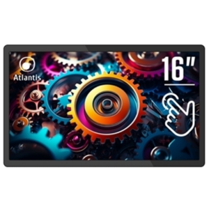 MONITOR OPEN FRAME TOUCH ATLANTIS MULTIMEDIALE 15.6" A05-D16W1 10 TOCCHI FULL HD, DP/HDMI/VGA, AUDIO IN. ALIMENTATORE EST.