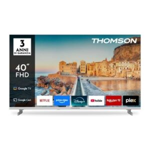 TV THOMSON 40" FRAME LESS 40FG2S15W GOOGLE TV DVB-T2/S2 HOTEL MODE FHD 1920X1080 WHITE CI+ SLOT 3XHDMI 2XUSB VESA FINO:31/03