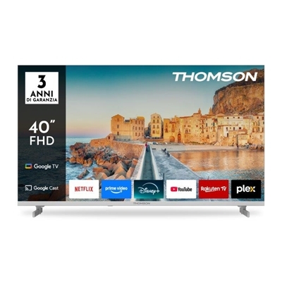 TV THOMSON 40" FRAME LESS 40FG2S15W GOOGLE TV DVB-T2/S2 HOTEL MODE FHD 1920X1080 WHITE CI+ SLOT 3XHDMI 2XUSB VESA FINO:31/03