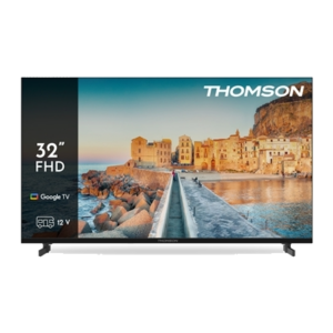 TV THOMSON 32" FRAME LESS 32FG2S15C (12 VOLT) GOOGLE TV DVB-T2/S2 HOTEL MODE FHD 1920X1080 BLACK CI+ SLOT 3XHDMI 2XUS FINO:31/03