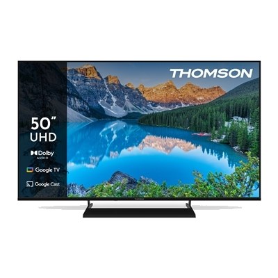 TV THOMSON 50" FRAME LESS 50UG5X15 GOOGLE TV 4K DVB-T2/S2 HOTEL MODE UHD 3840X2160 BLACK CI+ SLOT 3XHDMI 2XUSB VESA FINO:31/03