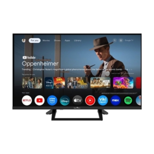 TV QLED SMART-TECH 32" FRAME LESS 32QG01V GOOGLE TV DVB T2/S2 FHD BLACK CI SLOT HOTEL MODE TVSAT 3XHDMI 2XUSB VESA FINO:31/03