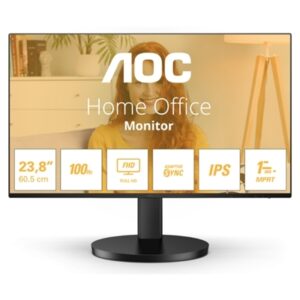 MONITOR AOC LCD IPS 100HZ 23.8" WIDE FRAMELESS 24B3HA2 1MS MM FHD 3000:1 BLACK VGA HDMI VESA FINO:31/03