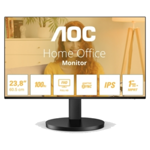 MONITOR AOC LCD IPS 100HZ 23.8" WIDE FRAMELESS 24B3HA2 1MS MM FHD 3000:1 BLACK VGA HDMI VESA FINO:31/03