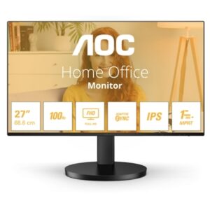 MONITOR AOC LCD IPS 100HZ 27" WIDE FRAMELESS 27B3HA2 1MS MM FHD 3000:1 BLACK VGA HDMI VESA FINO:31/03