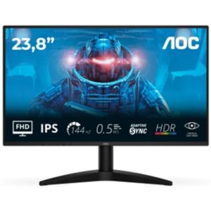 MONITOR AOC LCD IPS 144HZ 23.8" WIDE FRAMELESS 24B36X 4MS FHD 1500:1 BLACK HDMI DP VESA FINO:31/03