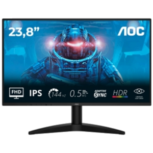 MONITOR AOC LCD IPS 144HZ 23.8" WIDE FRAMELESS 24B36X 4MS FHD 1500:1 BLACK HDMI DP VESA FINO:31/03