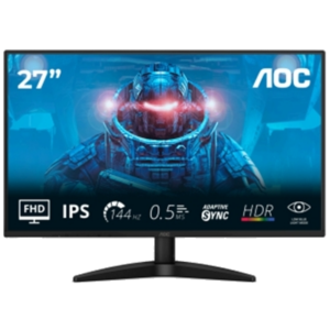 MONITOR AOC LCD IPS 144HZ 27" WIDE FRAMELESS 27B36X 4MS FHD 1500:1 BLACK HDMI DP VESA FINO:31/03