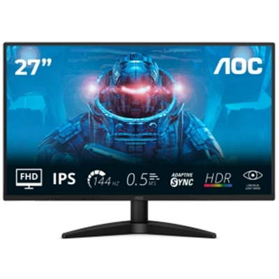 MONITOR AOC LCD IPS 144HZ 27" WIDE FRAMELESS 27B36X 4MS FHD 1500:1 BLACK HDMI DP VESA FINO:31/03