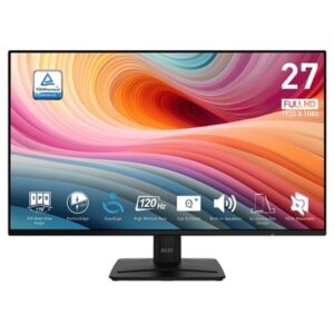 MONITOR MSI PRO MP271A E2 27" IPS AG FHD 16:9 MM 1500:1 1MS 120HZ LESS BLUE LIGHT PRO VGA HDMI DP VESA BLACK FINO:03/04