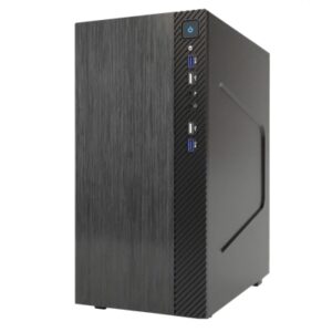 CABINET ITEK SMALLCOM-B - MINI TOWER,MATX, 2XUSB3, 2XUSB2, BRUSHED (ITOCSCB122)