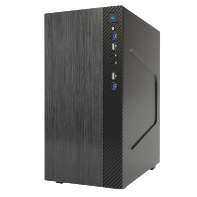 CABINET ITEK SMALLCOM-B - MINI TOWER,MATX, 2XUSB3, 2XUSB2, BRUSHED (ITOCSCB122)