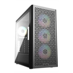 CABINET ATX MIDI TOWER COOLER MASTER E502-KGNN-SAZ ELITE 502 4 FAN ATX 2X3.5 2X2.5 USB3.0 4X120MM-ARGB NOALIM VETRO LATERALE