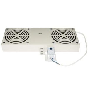 RACK19" LINK VENTILAZIONE A 2 VENTOLE LKVENT2G CON TERMOSTATO GRIGIO - EAN: 8028400063038