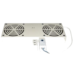 RACK19" LINK VENTILAZIONE A 2 VENTOLE LKVENT2G CON TERMOSTATO GRIGIO - EAN: 8028400063038