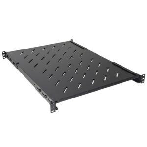 RACK19" RIPIANO X ARMADIO 1U PROF. 1000MM LKRIP650AN ALLUNGABILE 650MM NERO CON 4 AGGANCI(CAP.CARICO 120KG)-EAN:8028400061355
